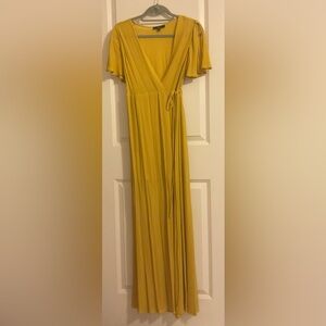Lulu's Mustard Maxi Dress